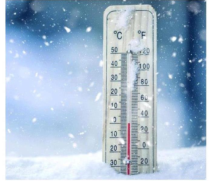 thermometer with low temperatures 